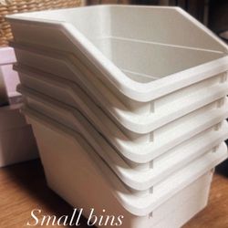 Small White Organization Bins