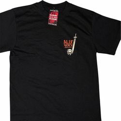 Allegory Streetwear Graphic Tee NWT Medium Black Skull Tree Sword Shirt