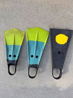 Surf fins duck feet and viper