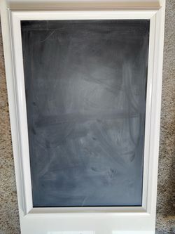 White Framed Chalkboard