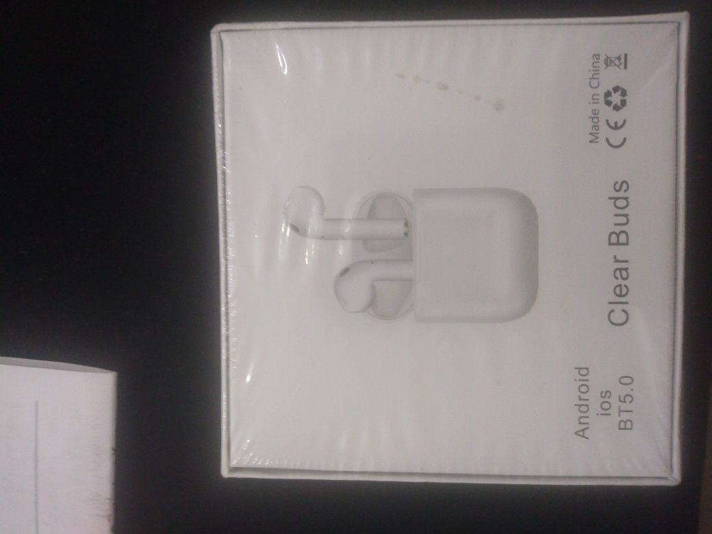 Clear Buds True Wireless Stereo V5.0 Earbuds Android IOS B T5.0.