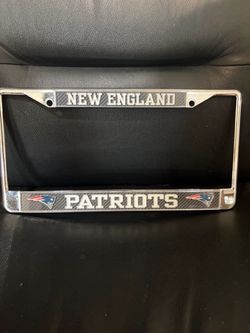 New Patriots NFL License Plate Holder