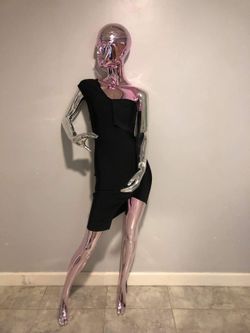 Midi Dress, Black, XS