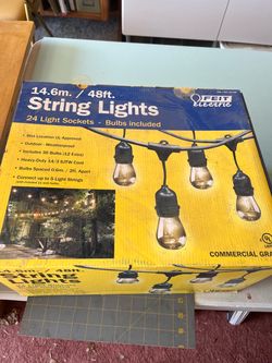 48 feet string lights commercial grade