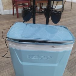 Cooler Radio Bluetooth 4 Speaker With Wheels