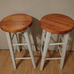 Bancos De Madera  2, (Bar Stools)