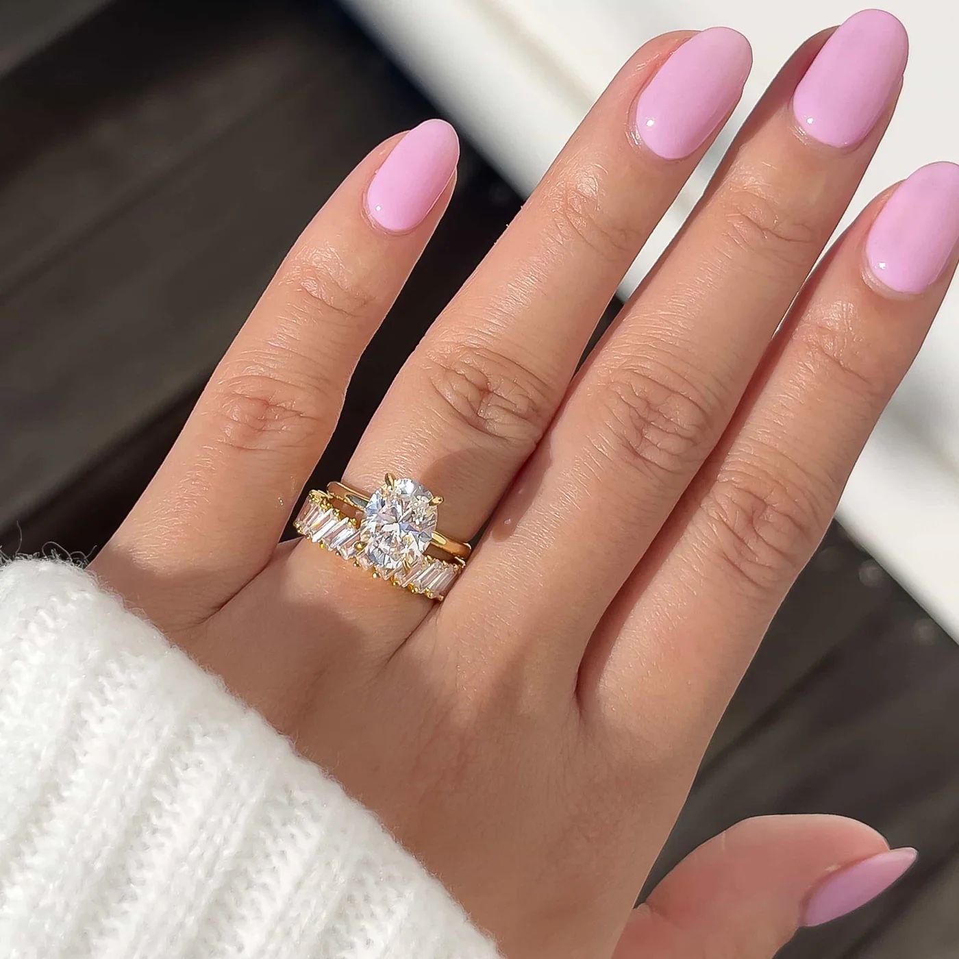The Gold Oval Ring | 2ct | Sizes 5-10 | Wedding Ring 💍 💫✨