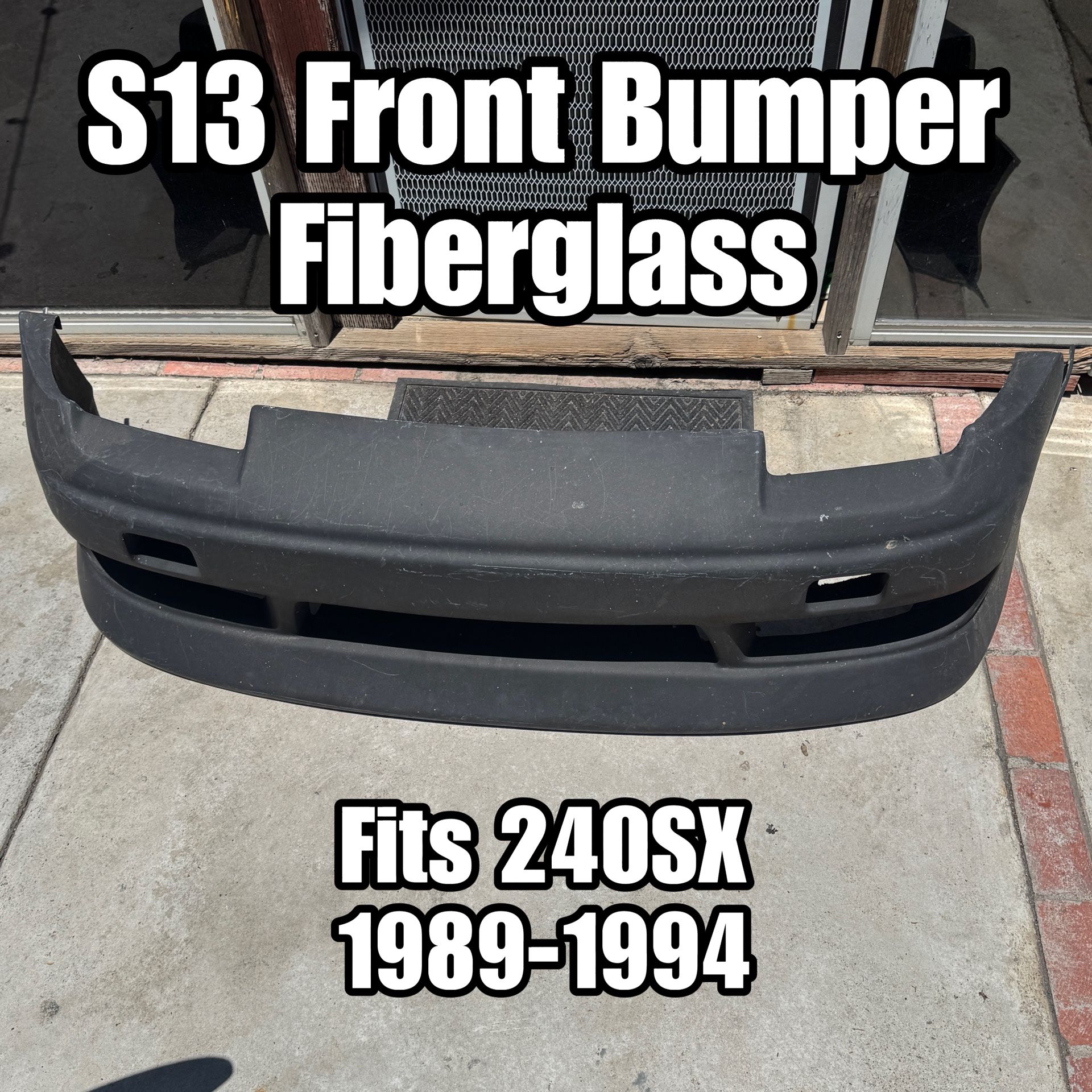 S13 Front Bumper: Fiberglass - 1(contact info removed) Nissan 240SX Bumper Pop Up Headlights Type X Bumper Style