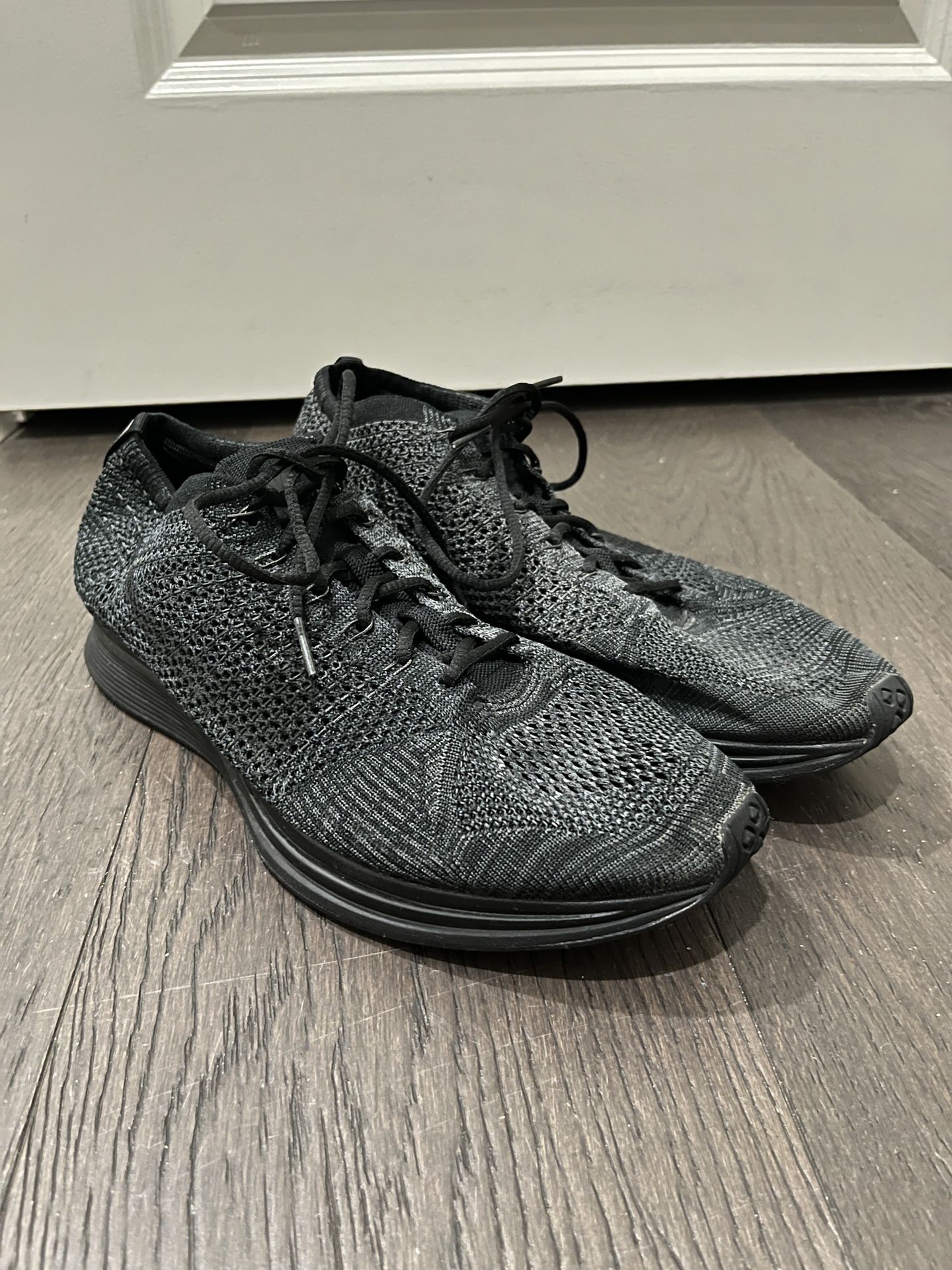Nike Flyknit Racer All Black - Size 11.5