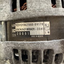 2016 Toyota Alternator Rav 4
