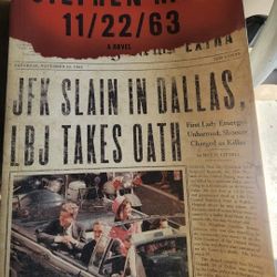 Stephen King. 11/22/63 JFK Slain in Dallas, LJB Takes Oath. Paperback, See 3 Pics.           12