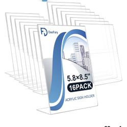 Acrylic Sign Holder 5.8 x 8.5,