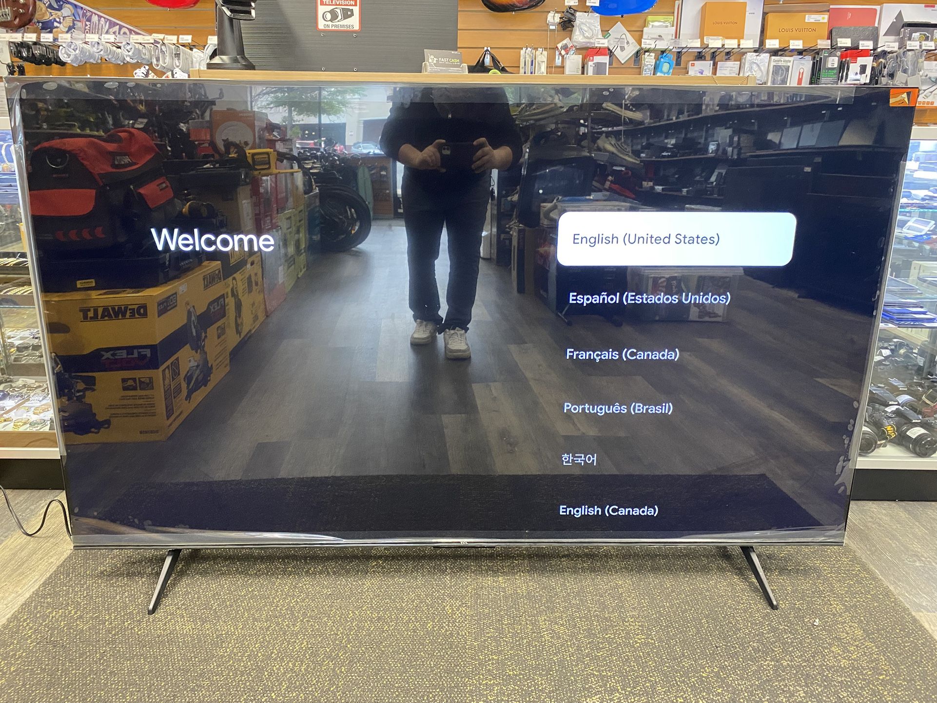 TCL 75S450G 75" S Class 4K UHD HDR LED Smart TV with Google TV W/REMOTE