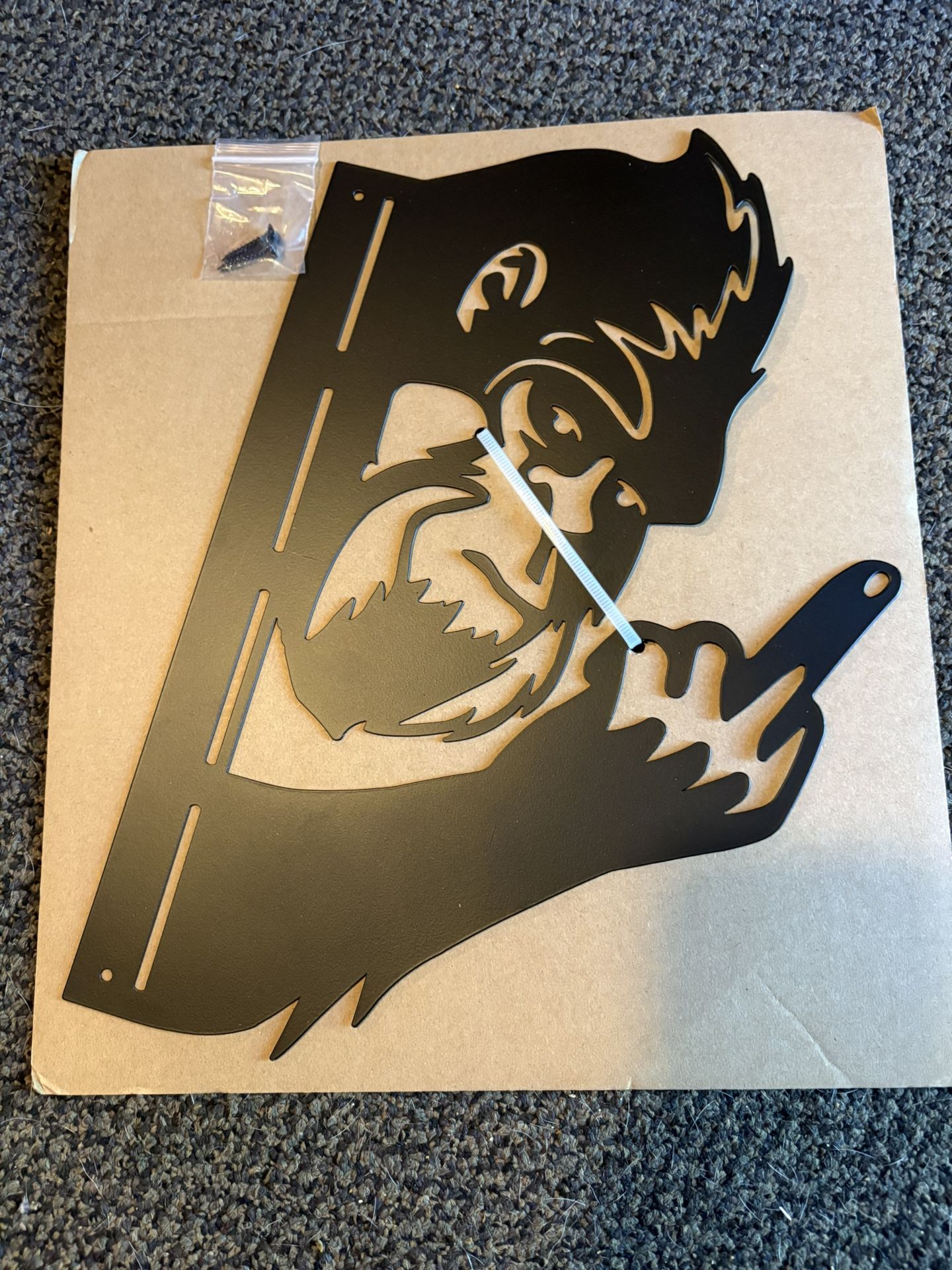 Metal F U Bigfoot Sign