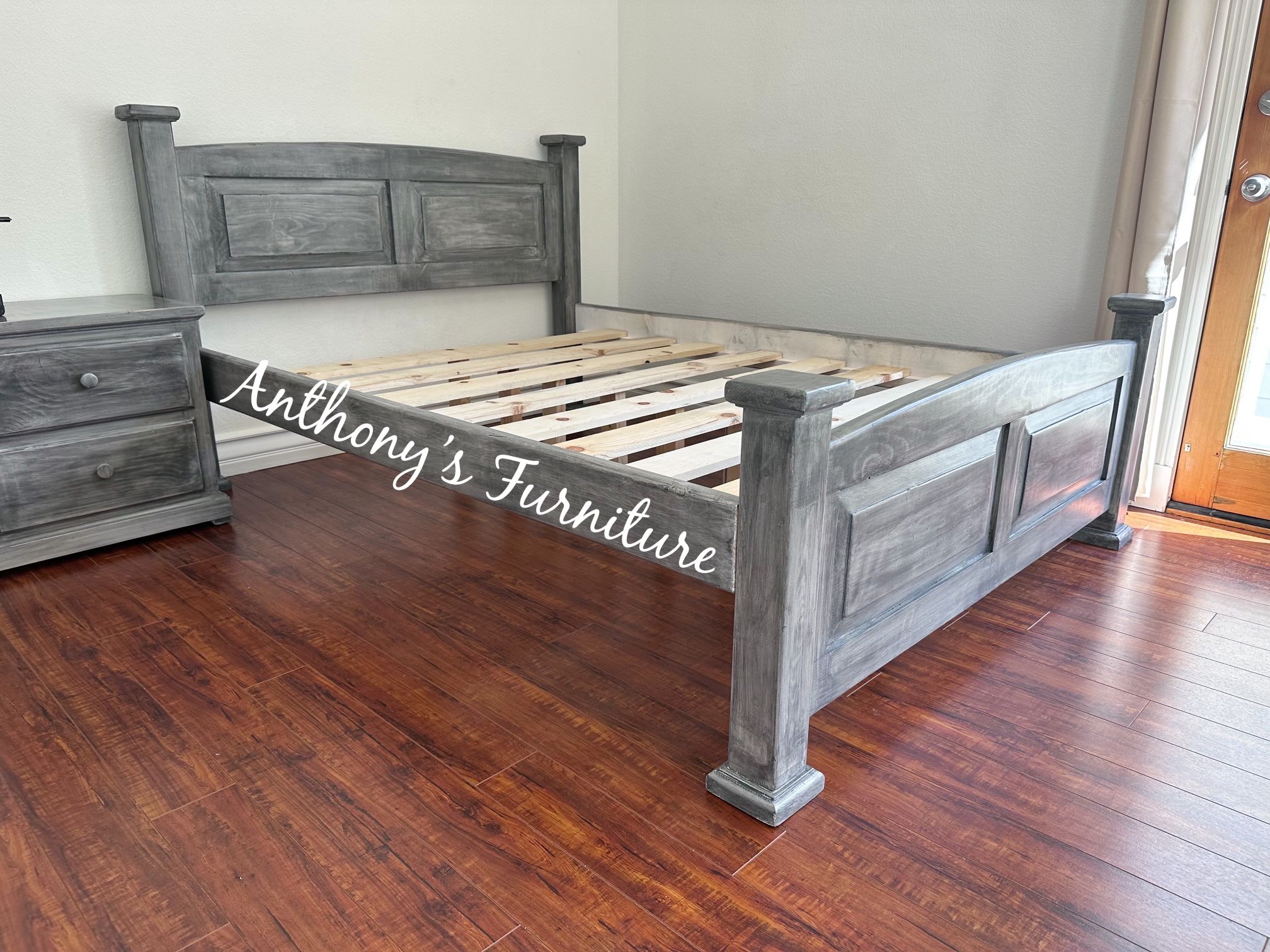 New Solid Wood Queen Bed Frame - No Mattress 