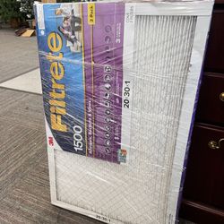 20x30x1 HVAC Furnace Air Filter, MPR 1500 MERV 12, Allergen, Bacteria and Virus, 2 Filters, New 