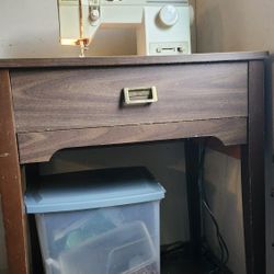WORKING Vintage Singer Sewing Table
