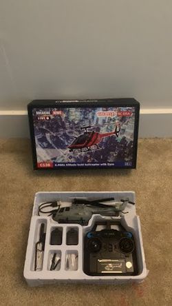 Red RC ERA C138 Bell 206 Helicopter — Opened Box, Never Flown