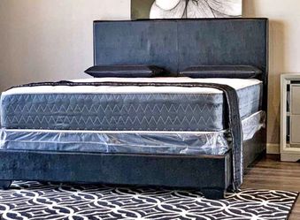 NEW QUEEN AND KING SIZE BED WITH MATTRESS AND BOXSPRING, INCLUDING FREE DELIVERY ORDER HERE PAY UPON ARRIVAL