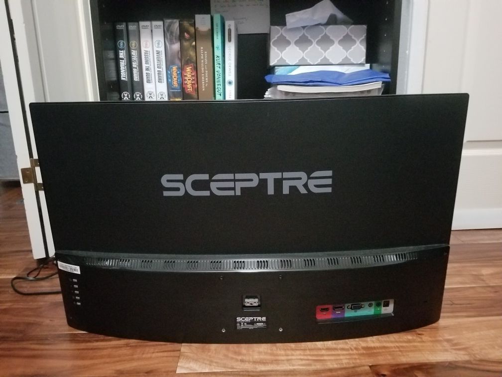 Sceptre C325W-1920R 32" 1800R Curved Monitor 1080P HDMI DisplayPort Ultra Thin, Built-in Speakers, VESA desk mount included