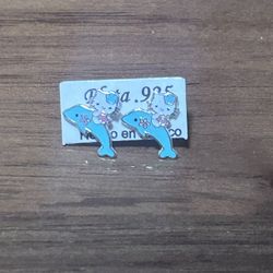Hello Kitting And Dolphin Earrings 