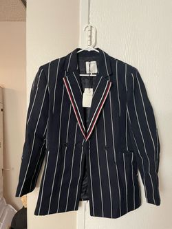 Sandro Cotten Linen Blazer