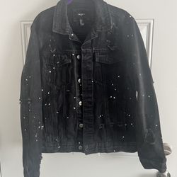 Distressed Denim Jacket 