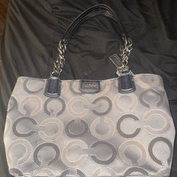 Silver Coach Purse 