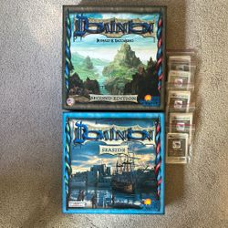 Dominion & Seaside Expansion w/ promos, extra sleeves
