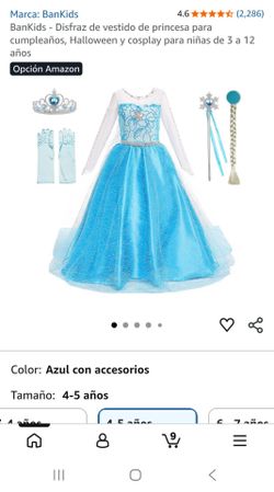 Trajecito Frozen Elsa talla 4,5