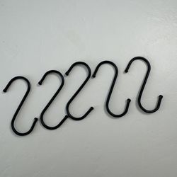 SET OF 5 S HOOKS 