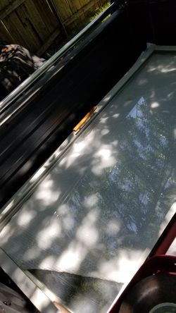 Two Piece Glass Sliding Door Set