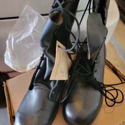 LEATHER COMBAT BOOTS