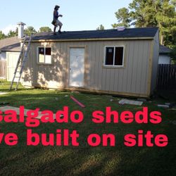 Salgado sheds we built on site