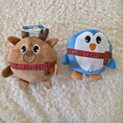 Forever Pals Round Plush Dog Toy, 6"