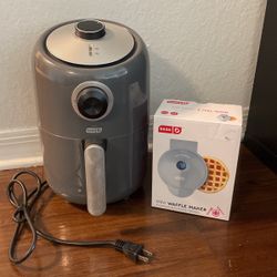 Dash Air Fryer & Waffle Maker  (never Used) 