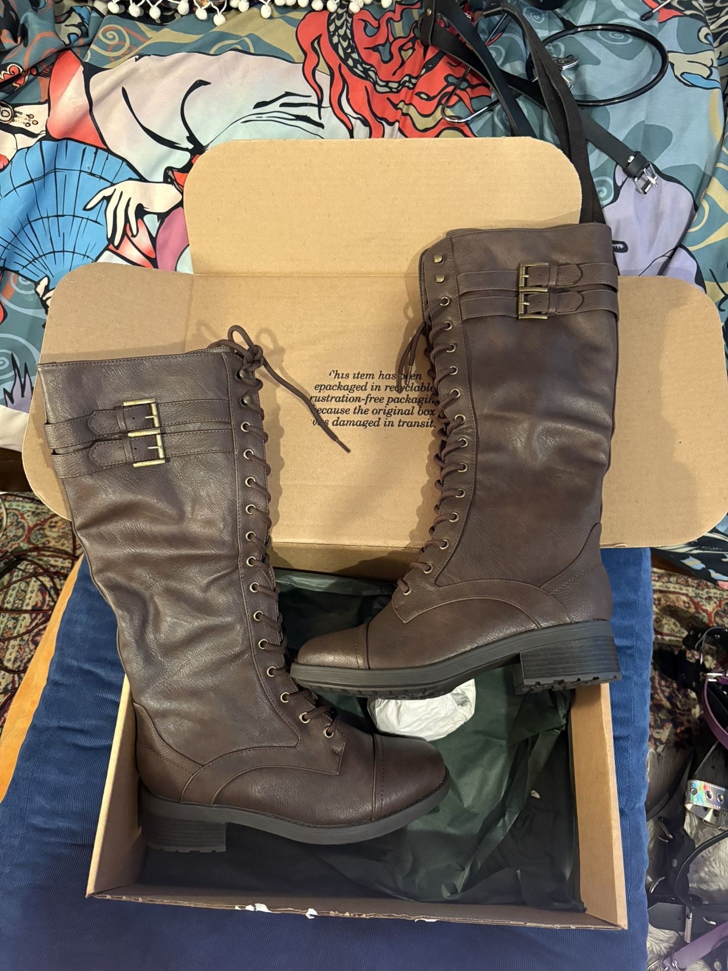 Cute Brown Cosplay Boots women’s Size 9