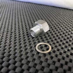 M12 X 1.5MM TO 1/8 NPT OIL FEED, PRESSURE OR TEMP SENSOR ADAPTOR FITTING
