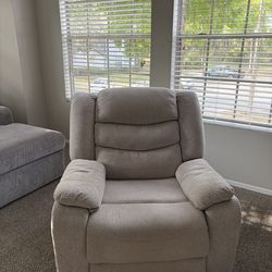 Light Gray Power Recliner Chair with USB. Price negotiable