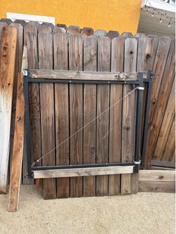 Wood fence