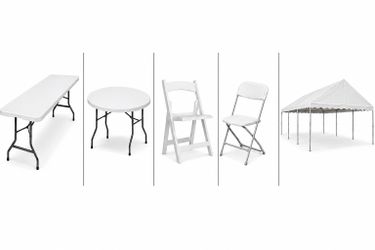 20x20,20x30 20x40 tents, tables,chairs