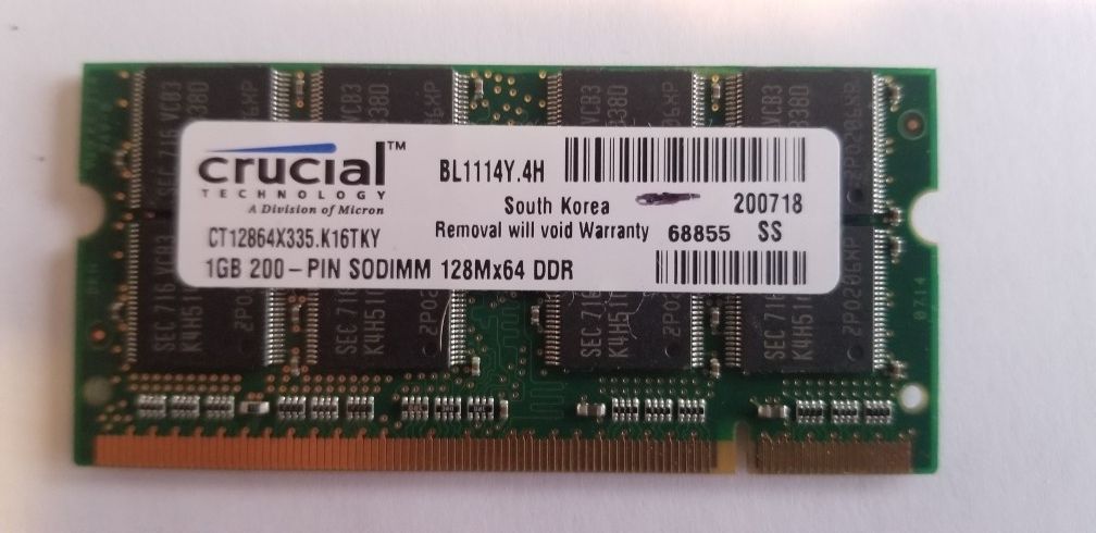 M470L293DV0-CB3 1GB DDR-333 Mhz PC2700 Non-ECC Unbuffered CL2.5 Memory CT12864X335.K16TKY