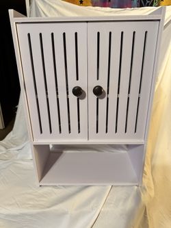 NEW Assembled 4-Tier White Bathroom Wall Cabinet – Upgraded Hardware!
