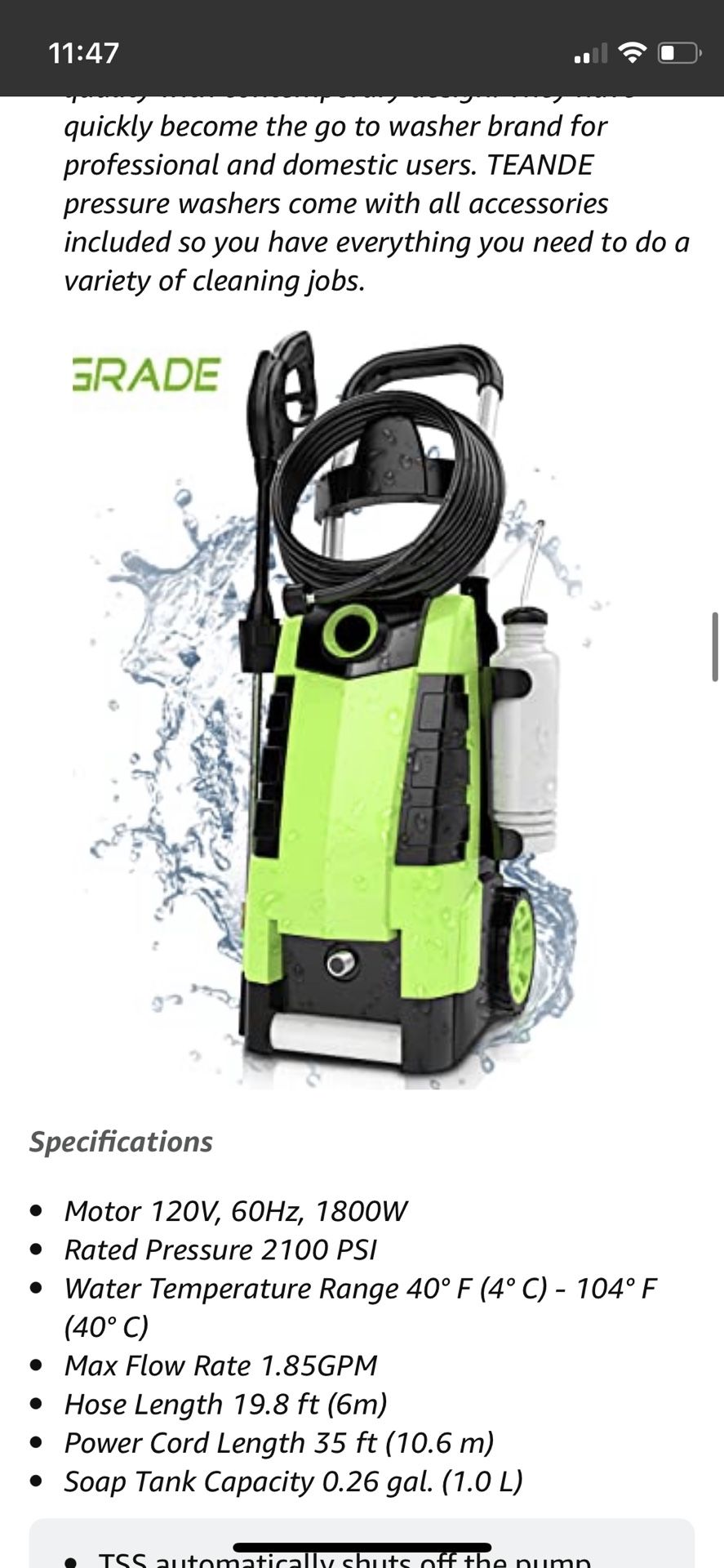 HOT Power Washer - Main Image