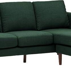 Rivet Revolve Modern Sectional W/Reversible Chaise New in Box (Green)