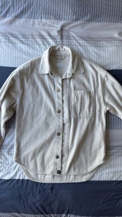 Bershka Cream Corduroy Shirt