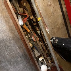 Vintage Toolbox And Tools