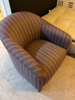 Upholstered Barrel Accent Chair