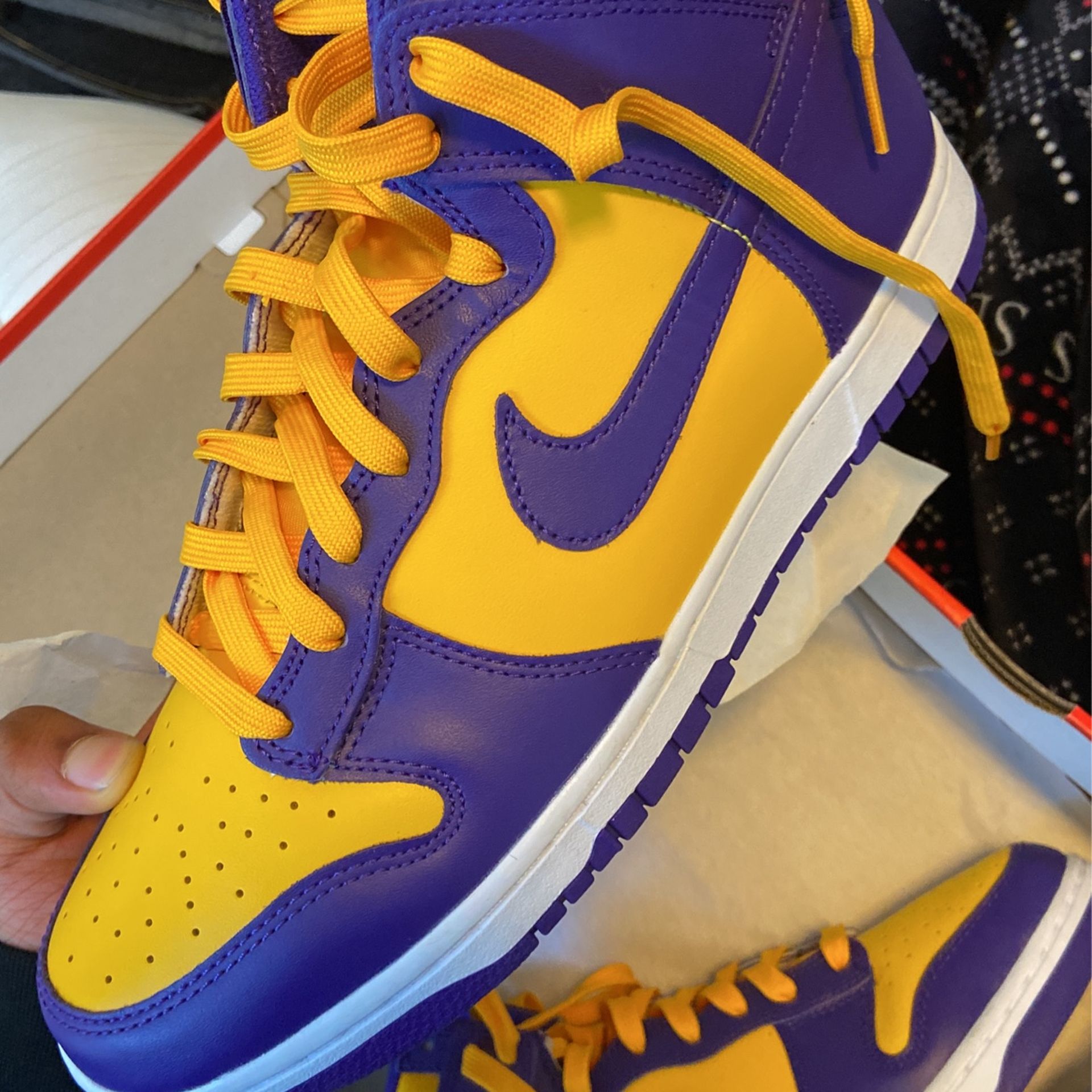 Jordan Dunk Hi Retro , Lakers