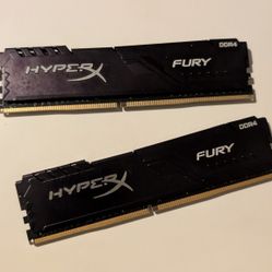 Hyper X Fury DDR4 2 8GB Sticks
